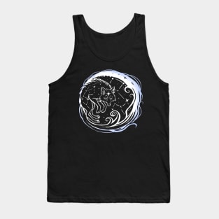 Wolf  of stars and moon Tank Top